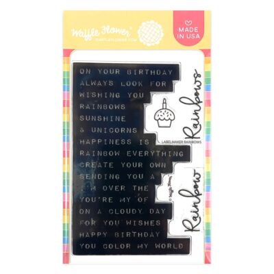 Labelmaker Rainbows Stamp