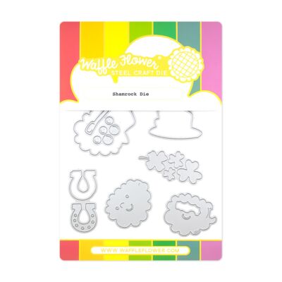 shamrock die by Waffle Flower Crafts for cardmaking and paper crafts.  UK Stockist, Seven Hills Crafts