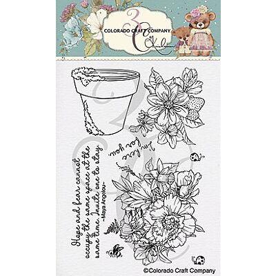 Kris Lauren - Flower Pot Stamp