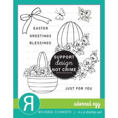 Adorned Egg Stamp