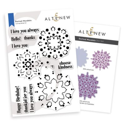 AlteNew Dotted Mandala Stamp & Die Set