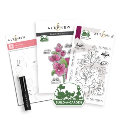 Altenew build a garden Bougainvillea die bundle for cardmaking and paper crafts.  UK Stockist, Seven Hills Crafts