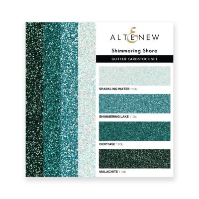 Glitter Cardstock Set - Shimmering Shore