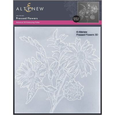 Pressed Flowers 3D Embossing Folder