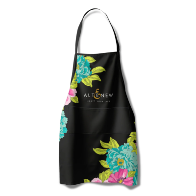 Altenew Apron Pink & Aqua Billowing Peonies