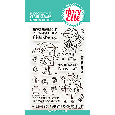 Nice List Die by Avery Elle for cardmaking and paper crafts.  UK Stockist, Seven Hills Crafts