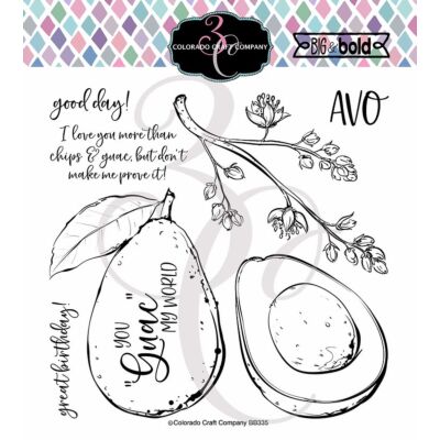 Big & Bold Avocado Love Stamp