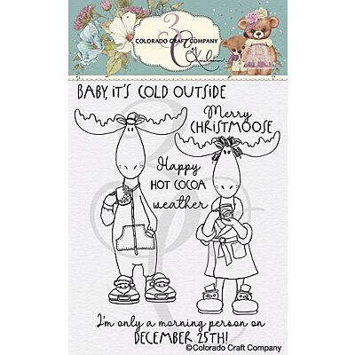 merry christmoose Die by Kris Lauren for Colorado Craft Company for cardmaking and paper crafts.  UK Stockist, Seven Hills Crafts