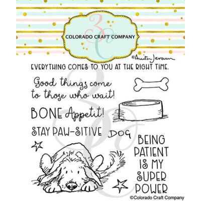 CCC Anita Jeram - Stay Pawsitive Stamp