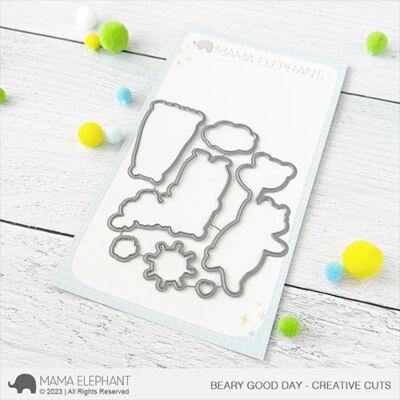 Beary Good Day Die by Mama Elephant for cardmaking and paper crafts.  UK Stockist, Seven Hills Crafts