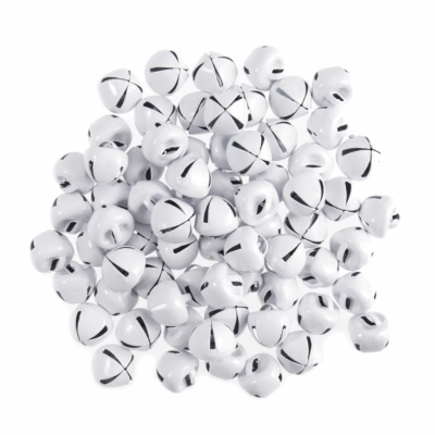 10mm White Jingle Bells (Pack of 20)