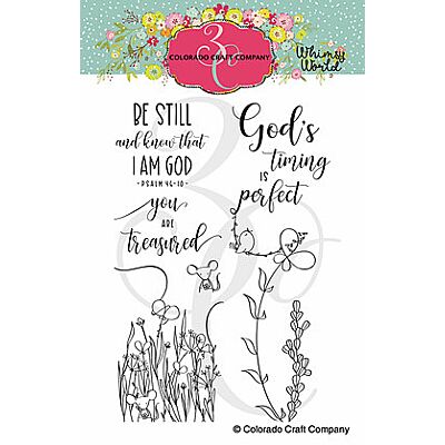 Whimsy World:  Be Still Bookmarks Stamp