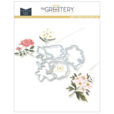 The Greetery These Are The Days Collection Birth Month Blooms Q2 Die ideal for Summer Themed Birthday cards as well as calendars