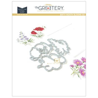 The Greetery These Are The Days Collection Birth Month Blooms Q3 Die ideal for Autumnal Themed Birthday cards as well as calendars