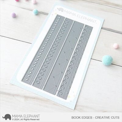 Book Edges Die Perfect for creating small journals and books as well as decorative edges on cards