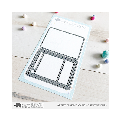 Mama Elephant Artist Trading Card Die - Create your own ATC's, playing cards or top trump style card games