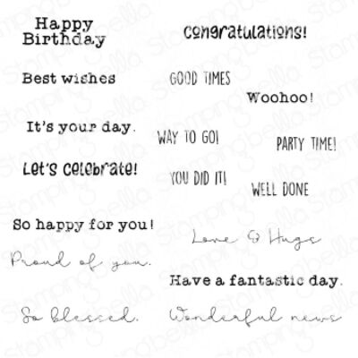 Celebrate & Congratulate Sentiment Set