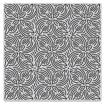 Repeating Flowers Bold Prints Background Stamp