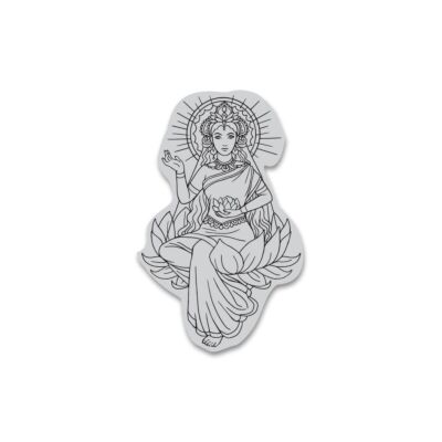 Lotus Lady Cling Stamp