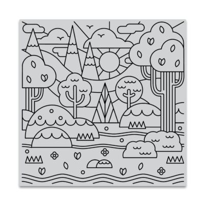 Forest Shapes Stamp