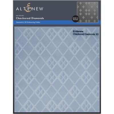 Checkered Diamonds 3D Embossing Folder