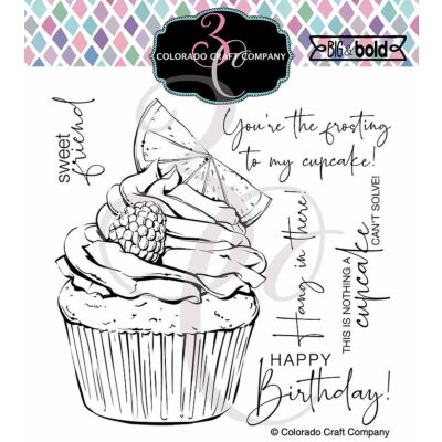 Big & Bold Citrus Berry Cupcake Stamp