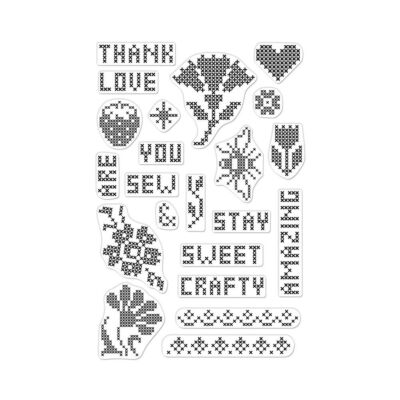 Cross Stitch Patterns Clear Stamp