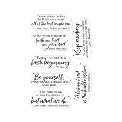 Literary Quotes Stamp