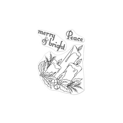 HA Holiday Candle Arrangement Stamp