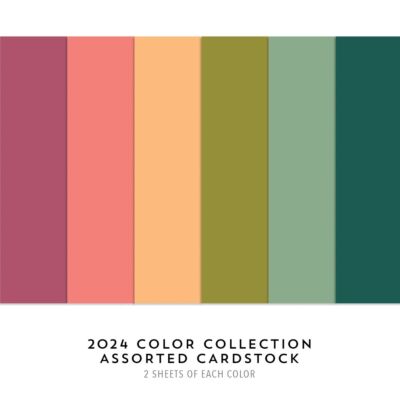 C9 2024 Color Collection Assorted Card Pack (12 sheets, 6 colors)