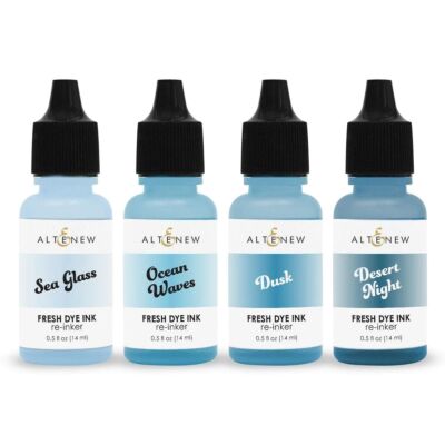 Altenew Cool Summer Night Fresh Dye Ink Sets for cardmaking and paper crafts.  UK Stockist, Seven Hills Crafts