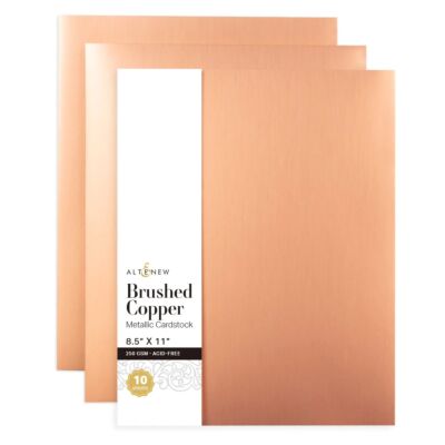 ALT Brushed Copper Metallic Cardstock