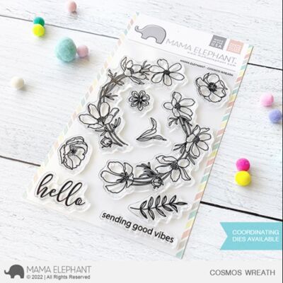 ME: Cosmos Wreath Stamp