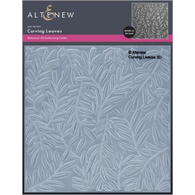 Curving Leaves 3D Embossing Folder