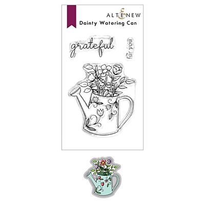 Dainty Watering Can Mini Stamp & Die