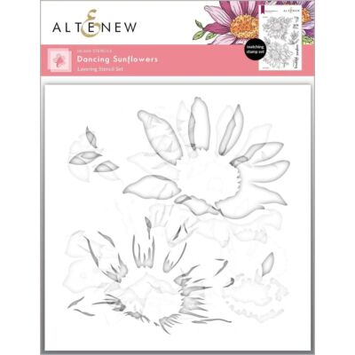 ALT Dancing Sunflowers Layering Stencil Set (6 in 1)