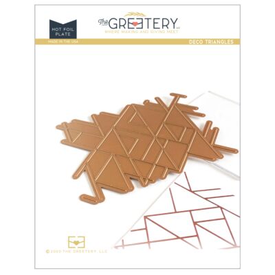 Deco Triangles Hot Foil Plate