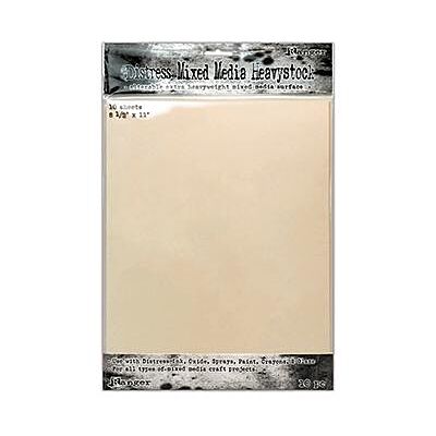 8.5x11 Distress Mixed Media Heavystock 10pk