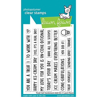 Lawn Fawn Treat Card Sentiment Add-On Die