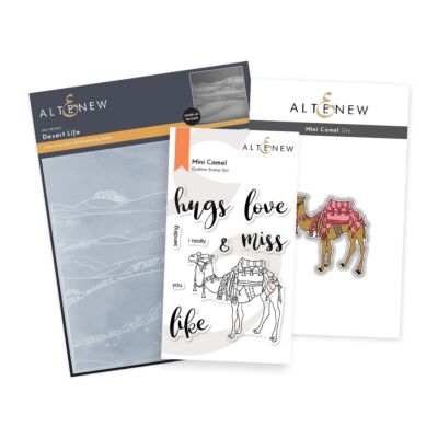 Altenew desert life set for cardmaking and paper crafts.  UK Stockist, Seven Hills Crafts