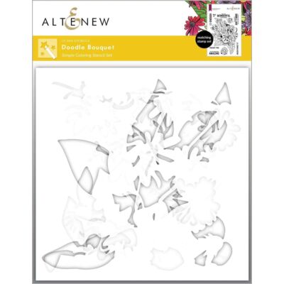 ALT Doodle Bouquet Simple Coloring Stencil Set (5 in 1)