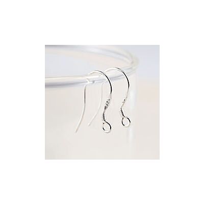 Silver Plated Fish Hook Earring Wires (4 pairs)