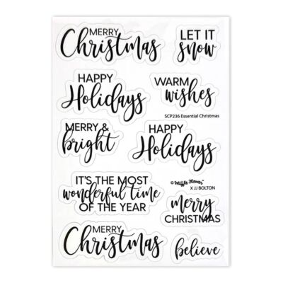 Essential Christmas Diecut Sheet - Black 