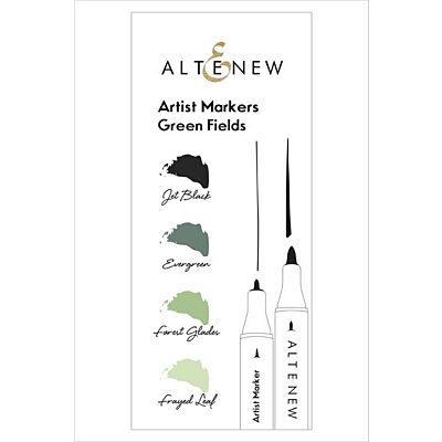 Artist Markers - Green Fields (4 pack)