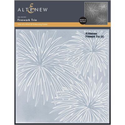 Firework Trio 3D Embossing Folder