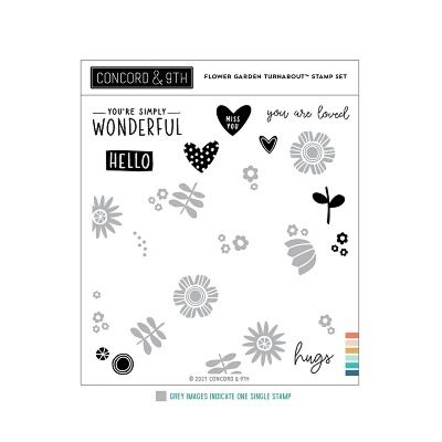 Flower Garden Turnaround Stamp