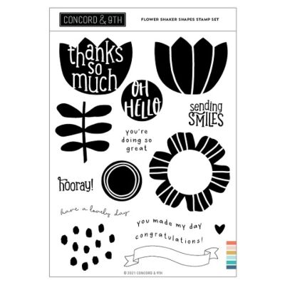 Flower Shaker Shapes Stamp