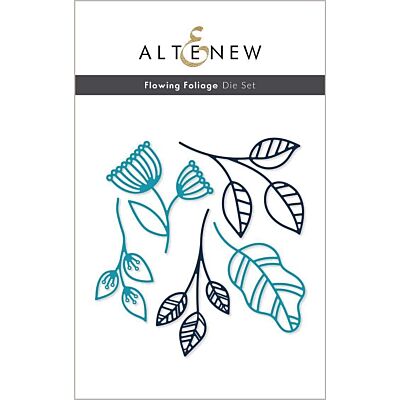 Altenew Flowing Foliage Die set for cardmaking and paper crafts.  UK Stockist, Seven Hills Crafts