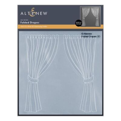 Folded Drapes 3D Embossing Folder