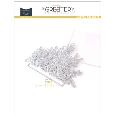 Garden Tub Filler Die by The Greetery, Urban Jungle Collection, June 2023, UK Exclusive Stockist, Seven Hills Crafts 5 star rated for customer service, speed of delivery and value